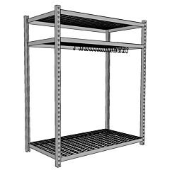 Lyon Ddapr5 Hanging Storage Rack, Color: Dove Gray