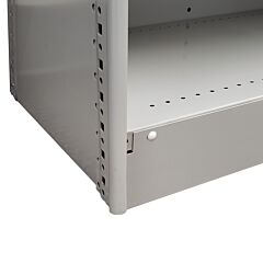 Lyon Ddj1079345 Base Strip For 2000 Series Shelving - 5 Pack - 48" Wide, Color: Dove Gray