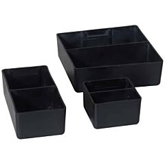 Lyon Nf240332Cb Conductive Esd Plastic Bins For Modular Drawers - 3" W X 3" D X 2"H