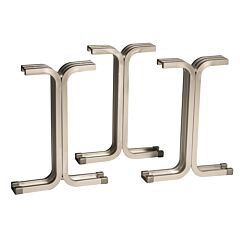 Lyon Nf58203 Aluminum Pedestals For Locker Room Benches - 3 Pack