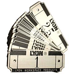 Lyon Nf58290125 Metal Locker Number Plates - 25 Pack - #1 Thru #25
