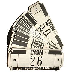 Lyon Nf58292650 Metal Locker Number Plates - 25 Pack - #26 Thru #50