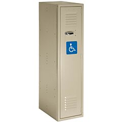 Lyon Pp5420Su Ada Compliant 12" W X 18" D X 48-5/8" H Standard Metal Locker - Assembled, Color: Putty