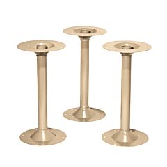 Lyon Pp58183 Steel Pedestals For Locker Room Benches - 3 Pack, Color: Putty