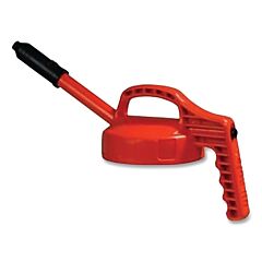 Oil Safe 100306 Stretch Spout Lid, 0.5 In Dia, Orange, Engineering Plastic