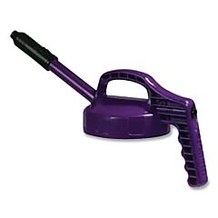 Oil Safe 100307 Stretch Spout Lid, 0.5 In Dia, Purple, Engineering Plastic