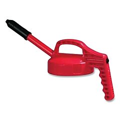 Oil Safe 100308 Stretch Spout Lid, 0.5 In Dia, Red, Engineering Plastic