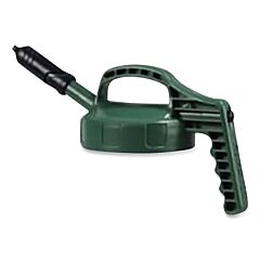 Oil Safe 100403 Mini Spout Lid, 1/4 In Dia, Dark Green, Engineering Plastic