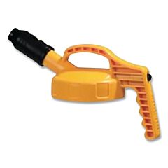 Oil Safe 100509 Stumpy Spout Lid, 1 In Dia, Yellow, Engineering Plastic