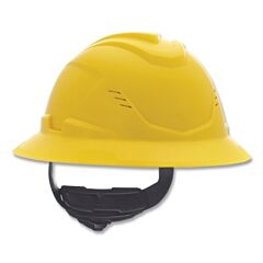 Msa 10215832 V-Gard® C1™ Hard Hat, Fas-Trac® Iii 4 Point Ratchet, Vented, Yellow