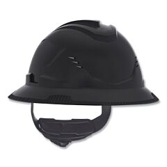 Msa 10215835 V-Gard® C1™ Hard Hat, Fas-Trac® Iii 4 Point Ratchet, Vented, Black