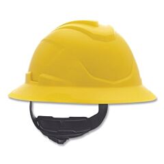 Msa 10215841 V-Gard® C1™ Hard Hat, Fas-Trac® Iii 4 Point Ratchet, Non-Vented, Yellow