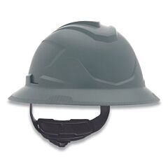 Msa 10215845 V-Gard® C1™ Hard Hat, Fas-Trac® Iii 4 Point Ratchet, Non-Vented, Gray