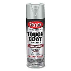 Krylon K00159008 Tough Coat® Advanced With Rust Barrier® Technology Spray Paint, 15 Oz, Aluminum Metallic, Metallic