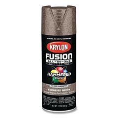 Krylon K02783007 Fusion All-In-One™ Paints + Primers, 12 Oz, Aerosol Can, Hammered Brown