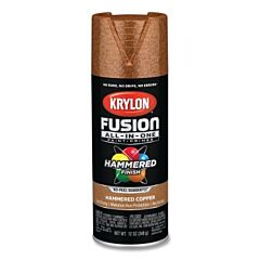 Krylon K02786007 Fusion All-In-One™ Paints + Primers, 12 Oz, Aerosol Can, Hammered Copper