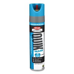 Krylon Qt0362000 Quik-Tap™ Inverted Marking Paint, 22 Oz, Aerosol Can, Fluorescent Caution Blue, Water Based