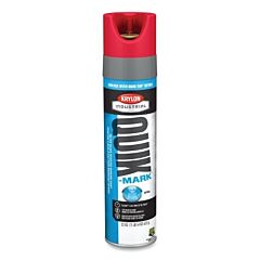 Krylon Qt0391100 Quik-Tap™ Inverted Marking Paint, 22 Oz, Aerosol Can, Apwa Brilliant Red, Water Based