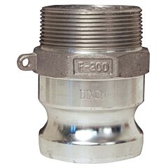 Dixon Valve G200-F-Al Global Type F Adapters, 2 In, Male/Male, Aluminum