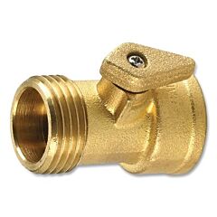 Dixon Valve 500Ghv Ght Valve, Forged Brass, 3-1/16 In L, 100 Psi, Gh/Nh Ball Valve