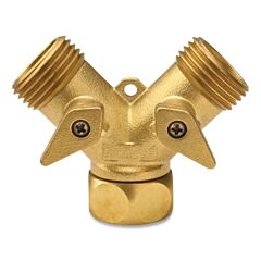 Dixon Valve 500Ghy Garden Hose Y Valve, Brass