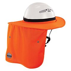 Ergodyne 12722 Chill-Its 6661 Universal Hard Hat Brim With Neck Shade, Orange