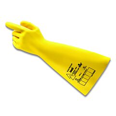 Hyflex 11-423-8-8 Rig Electrical Insulating Gloves, 14 In L, Class 1, Size 8, Yellow
