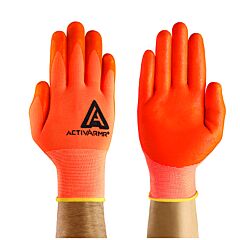 Activarmr 97-012-7 97-012 Coated Gloves, Size 7, Orange