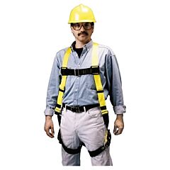 Honeywell Miller 850-4/Uyk Non-Stretch Harness, Back D-Ring, Tongue Legs/Mating Chest/Friction Shoulders, Yellow