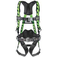Honeywell Miller Aca-Tb-Bdp2/3Xlgn Aircore Full-Body Harness, Back And Hip D-Rings, Polyester, Green, 2 Xl