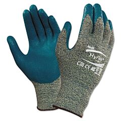 Hyflex 11-501-7 Nitrile Palm Coated Gloves, Size 7, Gray/Blue