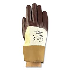 Activarmr 28-507-10 Coated Gloves, Nitrile Coated, Size 10, Brown