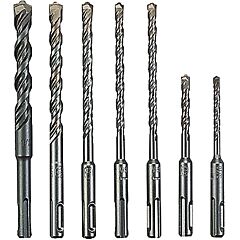 Bosch Hck001 7 Piece Carbide Sds Hammer Drill Bit Sets, 3/16"; 1/4"; 5/16"; 3/8"; 1/2" Dia.