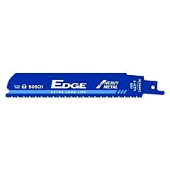 Bosch Resm6X2 Edge Recip Saw Blades, 6 In, 8/10 Tpi, Heavy Metals, 5/Pk