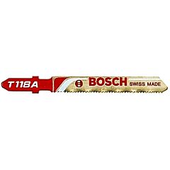 Bosch T118A Hss Jigsaw Blade, 3-5/8 In, 17-24 Tpi