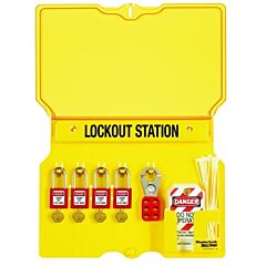 Master Lock 1482Bp410 Safety Series Lockout Stations With Key Registration Card, 12-1/4 In H X 16 In W