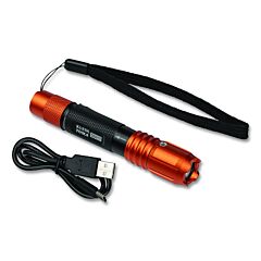 Klein Tools 56411 Rechargeable Led Pocket Light, Lithium-Ion, Orange, Usb-C Charging Cable, Lanyard, Pocket Clip