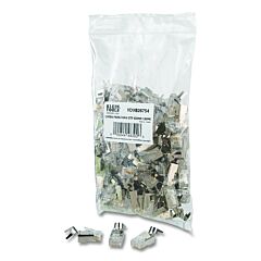 Klein Tools Vdv826-754 Pass-Thru Connectors, Modular Data Plug, Rj45-Cat6A, Shielded, 100 Pack
