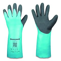Honeywell 32-3011E/10Xl/N Flextril Nitrile Chemical Gloves, 101V Unlined, 10/X-Large, Angel Blue