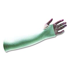 Honeywell Ctss-2-18 Ctss Comfortrel Cut-Resistant Sleeve, With Thumb Hole, 18 In L, 10 Gauge, 2-Ply, Elastic Closure, White
