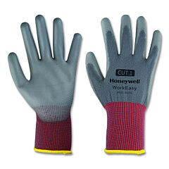 Honeywell We21-3113G-9/L Workeasy Gloves, 3113G, Pu Palm Coating, Large, Gray/Red