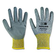 Honeywell We22-7113G-11/Xxl Workeasy Gloves, 7113G, Pu Palm Coating, 2X-Large, Gray/Yellow