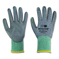 Honeywell We23-5113G-6/Xs Workeasy Gloves, 5113G, Pu Palm Coating, X-Small, Gray/Green