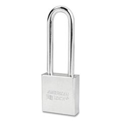 American Lock A5202Ka-34343 Solid Steel Padlock, 5/16 In Dia, 3 In L, 3/4 In W, Silver, Keyed Alike, Keyed - 34343