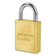 American Lock A5530Ka-24245 Solid Brass Padlock, 1/4 In Dia, 1 In L, 3/4 In W, Keyed Alike, Keyed - 24245