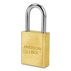 American Lock A5531Ka-22634 Solid Brass Padlock, 1/4 In Dia, 1-1/2 In L, 3/4 In W, Keyed Alike, Keyed - 22634