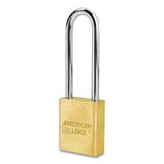 American Lock A5532Ka-22358 Solid Brass Padlock, 1/4 In Dia, 3 In L, 3/4 In W, Keyed Alike, Keyed - 22358