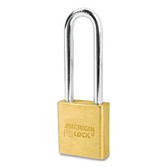 American Lock A5562 Solid Brass Padlock, 5/16 In Dia, 3 In L, 3/4 In W, Keyed Different