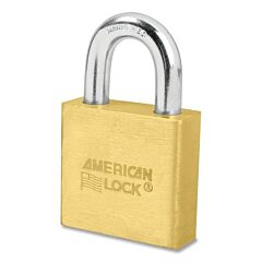 American Lock A5570 Solid Brass Padlock, 3/8 In Dia, 3 In L, 3/4 In W, Keyed Different