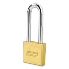 American Lock A5572Ka-23762 Solid Brass Padlock, 3/8 In Dia, 3 In L, 3/4 In W, Keyed Alike, Keyed - 23762